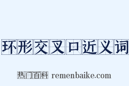 环形交叉口近义词是什么意思的图片